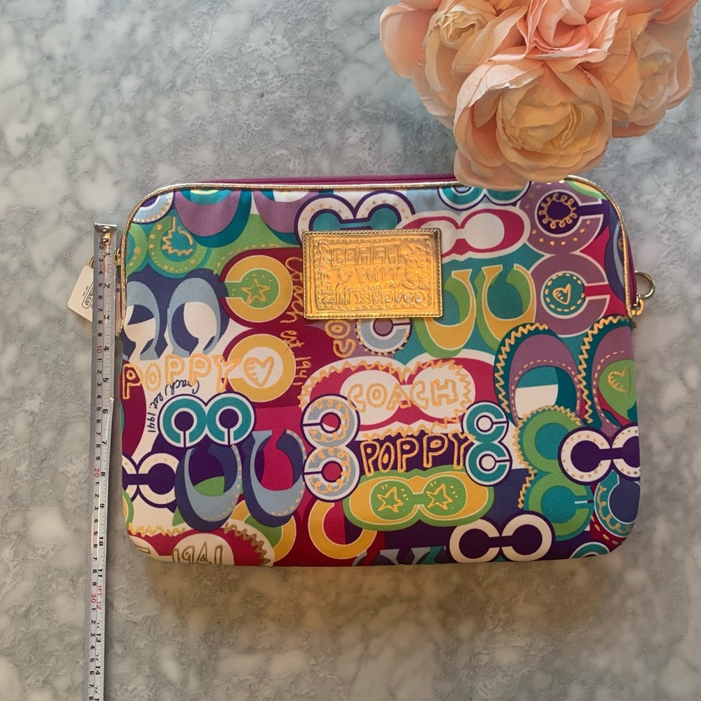 Coach Poppy Multicolor Zip Pouch - Picture 8 of 9